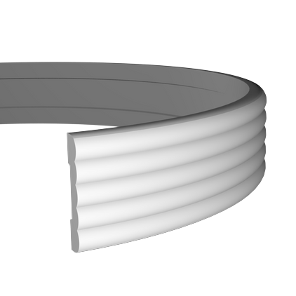 Moulure murale flexible en polyuréthane — 200 cm (réf. ARK-MOU039)
