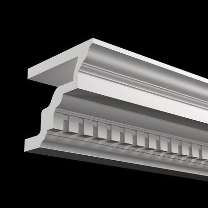 Corniche extérieure de façade en polyuréthane — 200 × 270 × 250 mm (réf. ARK-COR160)