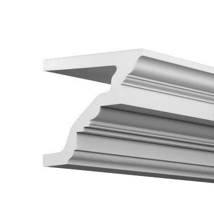 Corniche extérieure de façade en polyuréthane — 200 × 192 × 174 mm (réf. ARK-COR152)