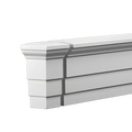 Arrêt pour corniche extérieure de façade en polyuréthane (réf. ARK-COR178)