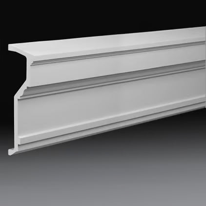Corniche extérieure de façade en polyuréthane — 200 × 108 × 365 mm (réf. ARK-COR148)