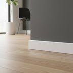 Plinthe MDF 60 mm blanche laquée – modèle 6/1 (60 x 16 x 2000 mm)