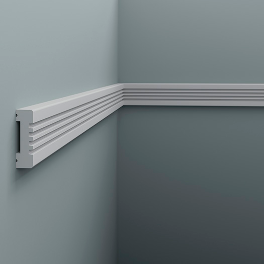 Moulure murale décorative en polyuréthane — 200 × 12 × 40 mm (réf. ARK-MOU018)