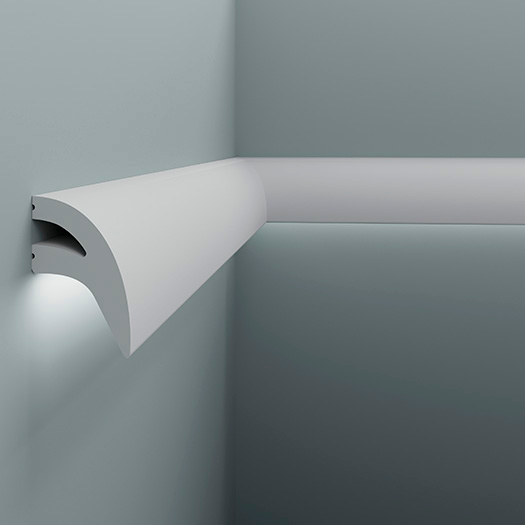 Moulure murale décorative en polyuréthane — 200 × 33 × 57 mm (réf. ARK-MOU024)