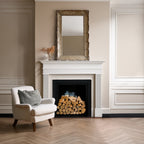 Cheminée décorative en polyuréthane – exemple de rendu en intérieur