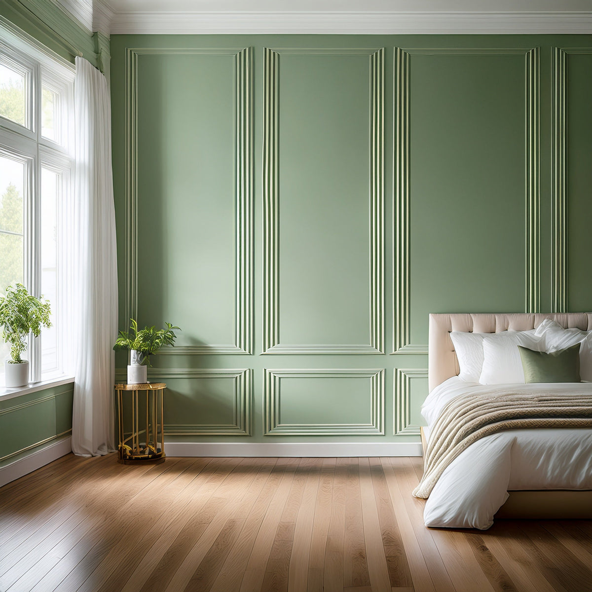 Moulure murale flexible en polyuréthane — 200 cm – exemple de rendu en intérieur
