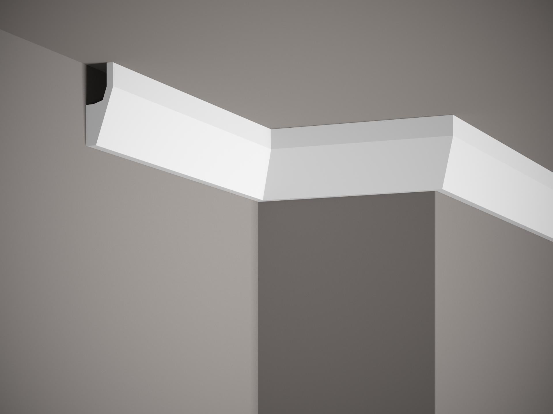 Corniche de plafond décorative en polyuréthane — 200 × 27 × 70 mm (réf. ARK-COR278)