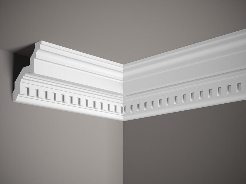 Corniche de plafond décorative en polyuréthane — 200 × 120 × 107 mm (réf. ARK-COR326)