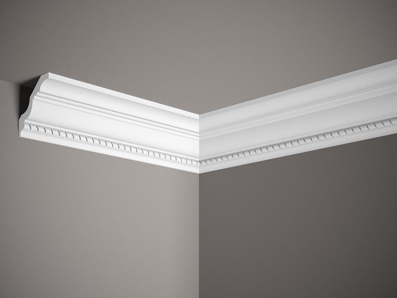 Corniche de plafond décorative en polyuréthane — 200 × 75 × 75 mm (réf. ARK-COR295)