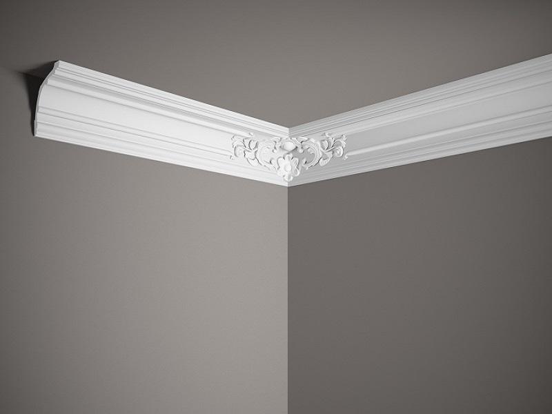 Corniche de plafond décorative en polyuréthane — 200 × 178 × 170 mm (réf. ARK-COR354)