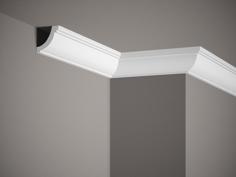Corniche de plafond décorative en polyuréthane — 200 × 55 × 45 mm (réf. ARK-COR285)