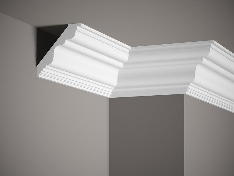 Corniche de plafond décorative en polyuréthane — 200 × 100 × 100 mm (réf. ARK-COR309)