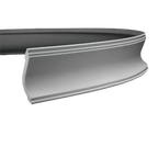 Corniche flexible en polyuréthane — 200 × 113 × 80 mm (réf. ARK-COR104)