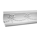 Corniche de plafond décorative en polyuréthane — 200 × 122 × 143 mm (réf. ARK-COR339)