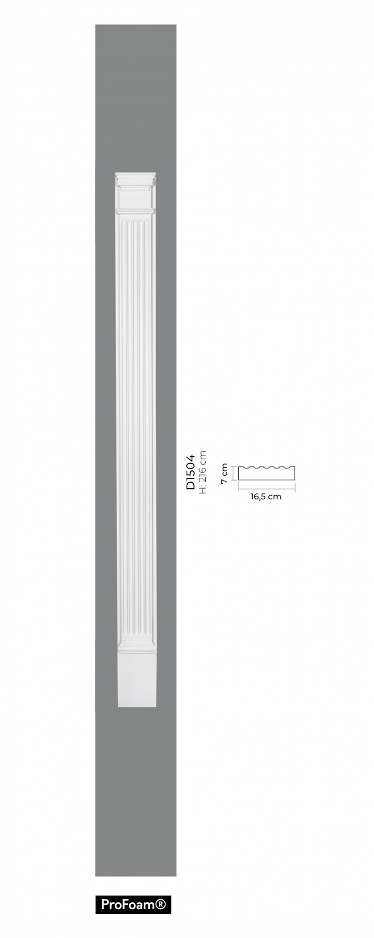 Cheminée décorative en polyuréthane (réf. ARK-CHE001)