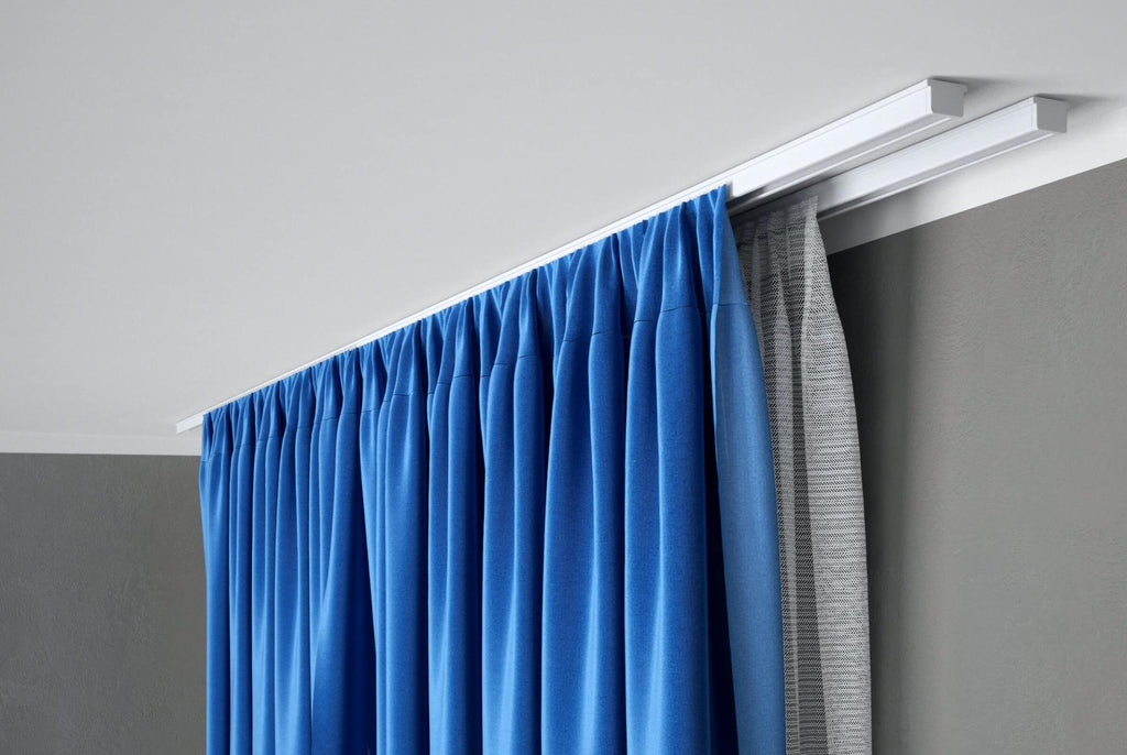 Kit rail à rideaux plafond double 150 cm ARKOS