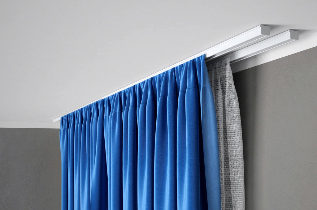 Kit rail à rideaux plafond double 150 cm ARKOS