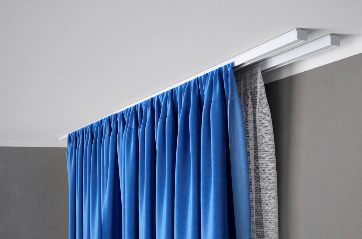 Kit rail à rideaux plafond double 250 cm ARKOS