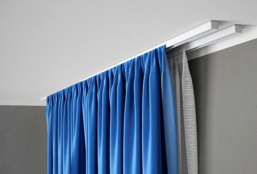 Kit rail à rideaux plafond double 250 cm ARKOS