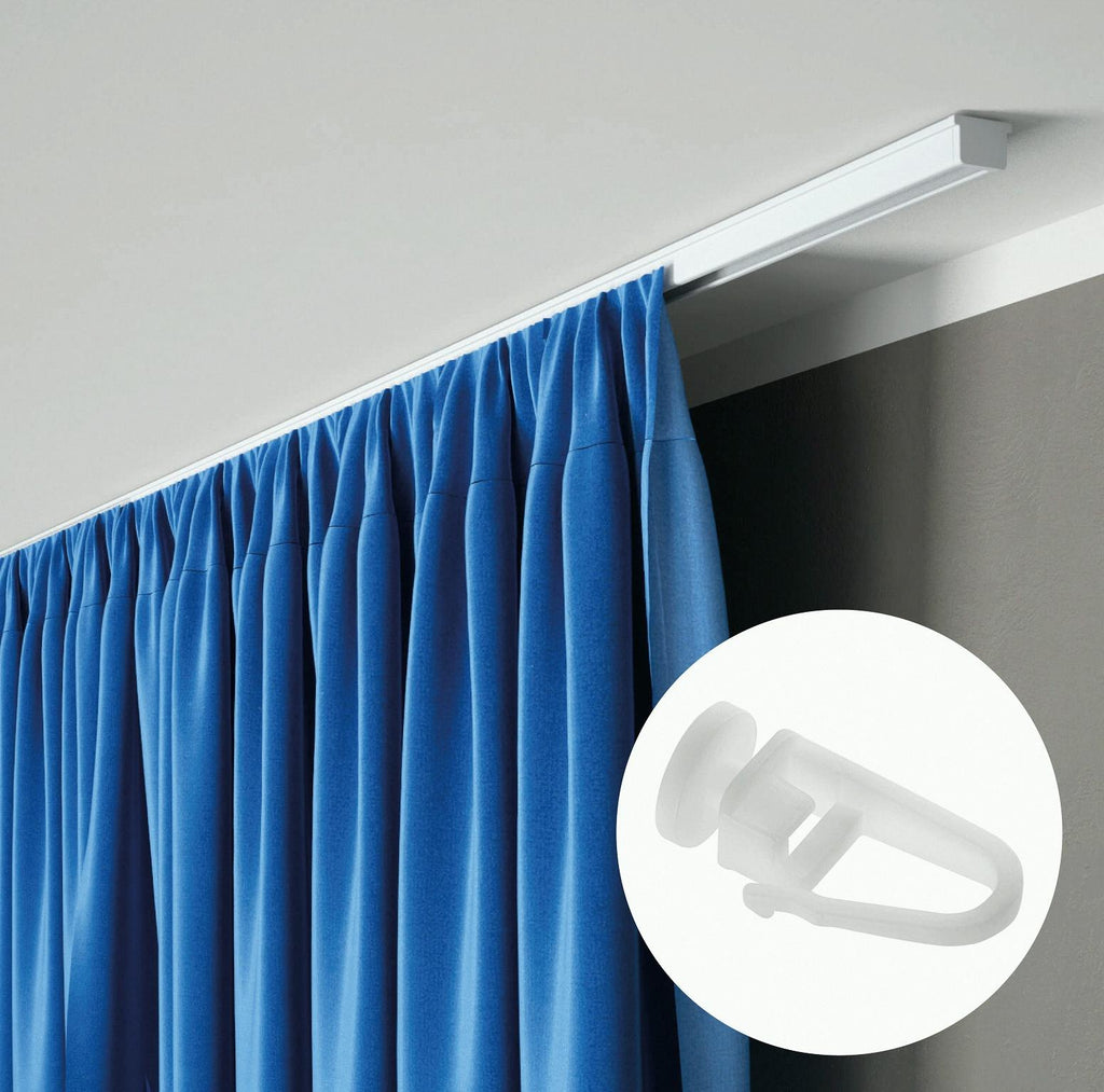 Kit rail à rideaux plafond simple 100 cm ARKOS