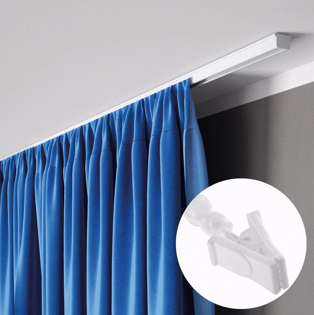 Kit rail à rideaux plafond simple 100 cm ARKOS