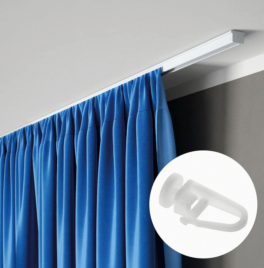 Kit rail à rideaux plafond simple 150 cm ARKOS