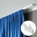 Kit rail à rideaux plafond simple 150 cm ARKOS
