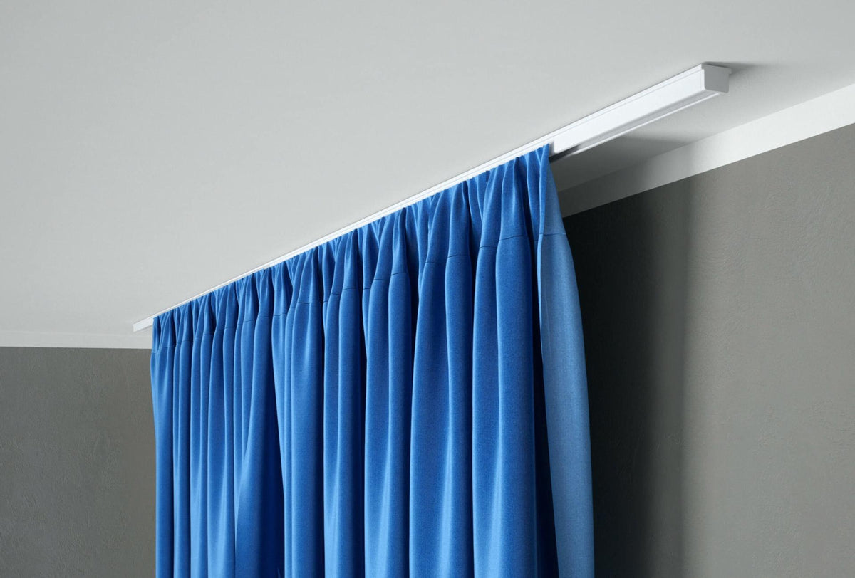 Kit rail à rideaux plafond simple 200 cm ARKOS