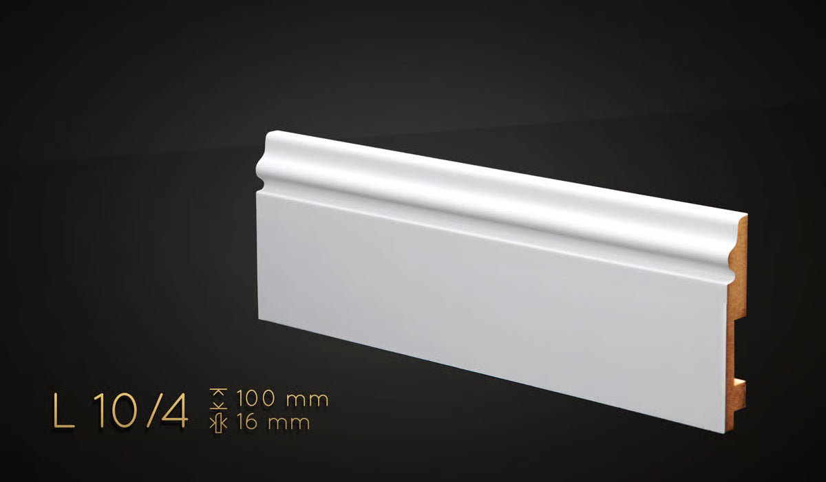 Plinthe décorative en MDF haute densité — hauteur 100 mm (réf. ARK-PLI072)