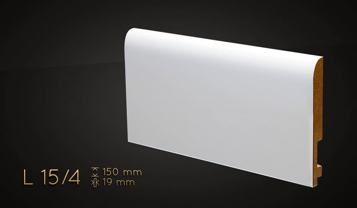 Plinthe décorative en MDF haute densité — hauteur 150 mm (réf. ARK-PLI088)