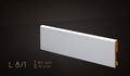 Plinthe MDF 80 mm blanche laquée – modèle 8/1 (80 x 16 x 2000 mm)