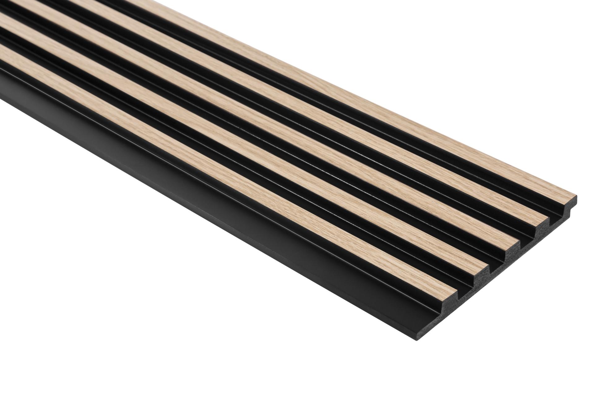 Panneau acoustique tasseaux bois Slim — chêne clair 2700 mm (réf. ARK-PAN020)