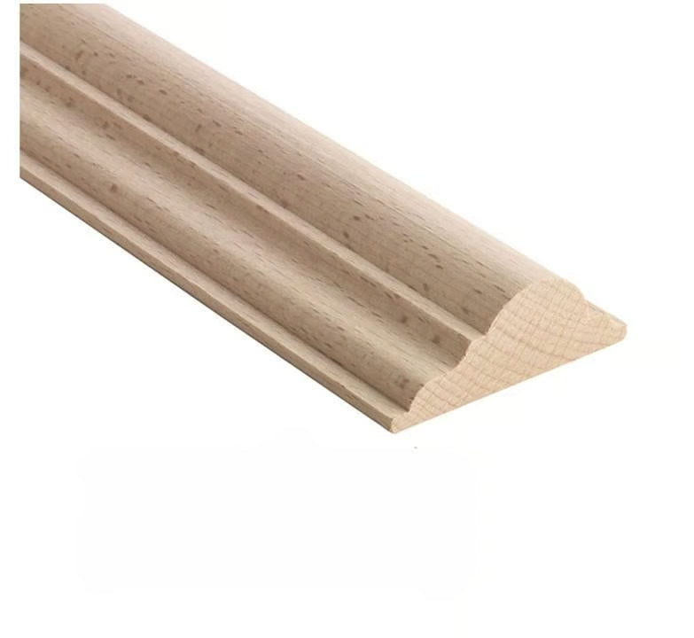 Moulure décorative en bois massif — 120 × 22 × 60 mm (réf. ARK-MOU106)