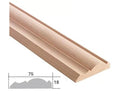 Moulure décorative en bois massif — 120 × 18 × 75 mm (réf. ARK-MOU109)