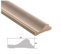 Moulure décorative en bois massif — 120 × 20 × 55 mm (réf. ARK-MOU105)