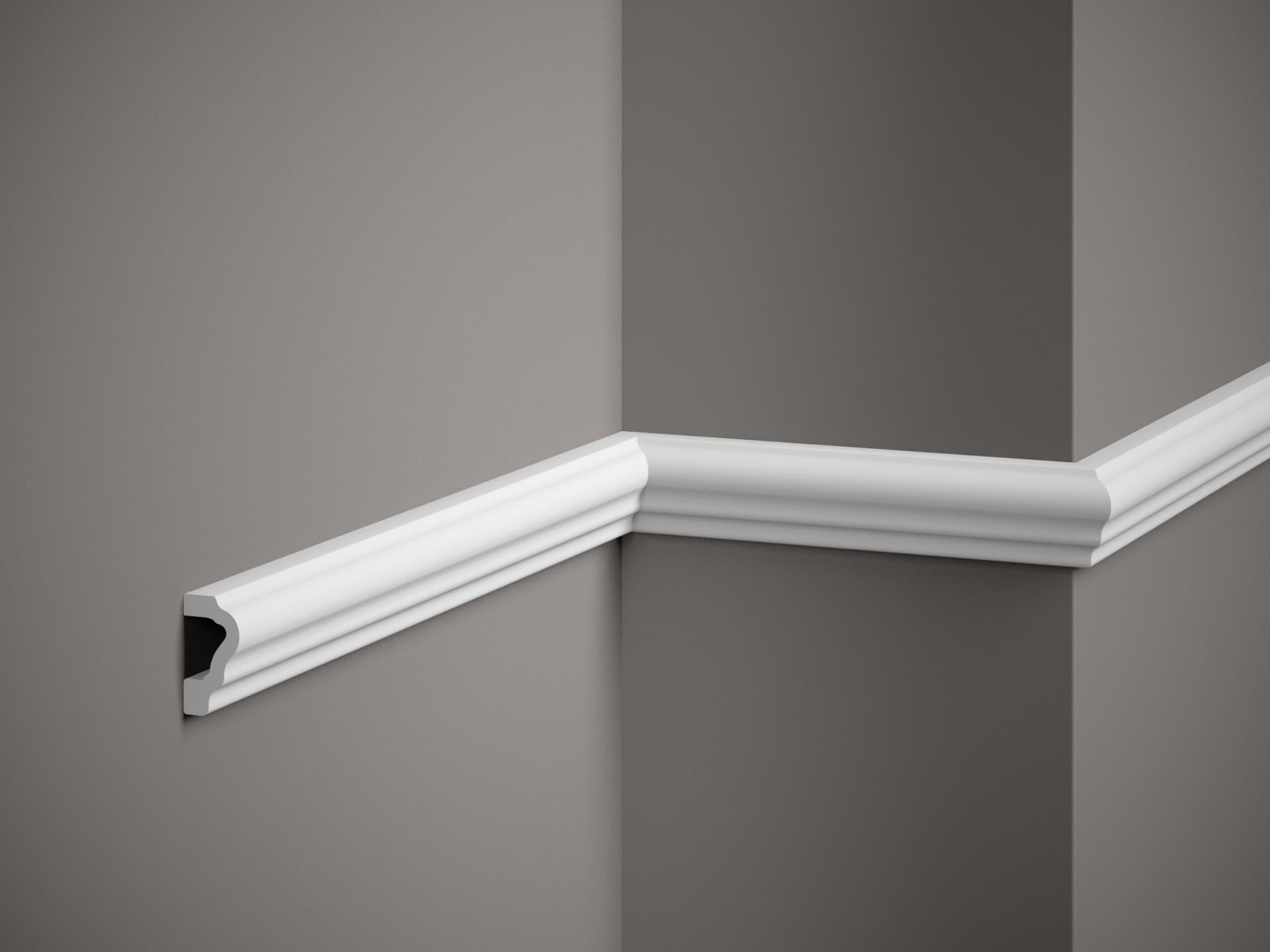 Moulure murale décorative en polyuréthane — 200 × 20 × 39 mm (réf. ARK-MOU117)