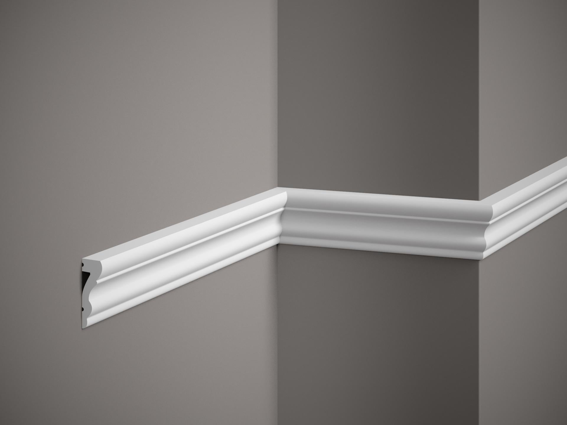 Moulure murale décorative en polyuréthane — 200 × 17 × 52 mm (réf. ARK-MOU126)