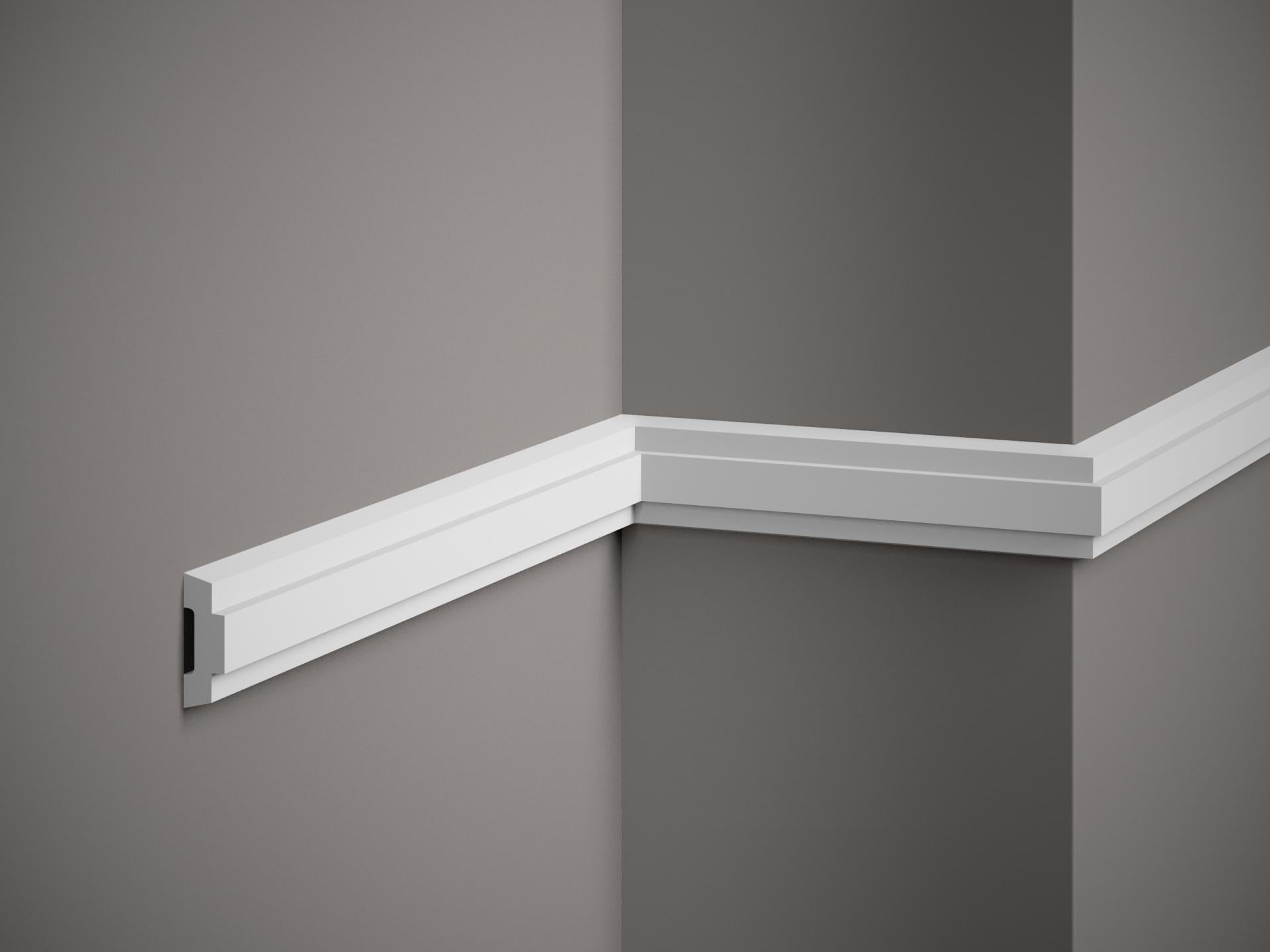 Moulure murale décorative en polyuréthane — 200 × 15 × 45 mm (réf. ARK-MOU123)