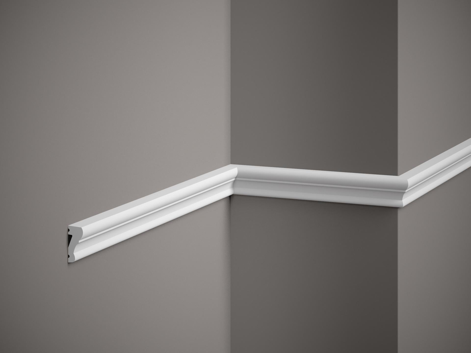 Moulure murale décorative en polyuréthane — 200 × 15 × 33 mm (réf. ARK-MOU122)