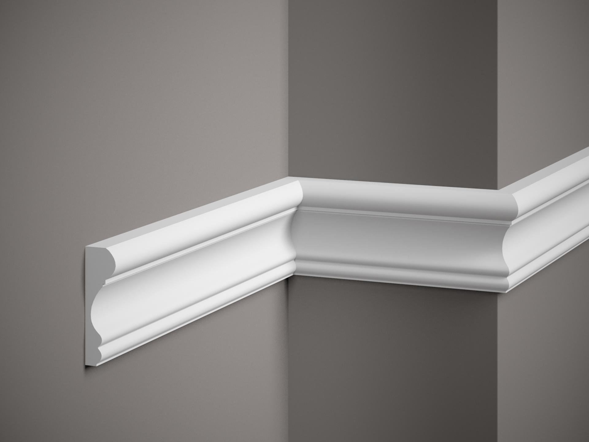 Moulure murale décorative en polyuréthane — 200 × 25 × 85 mm (réf. ARK-MOU153)