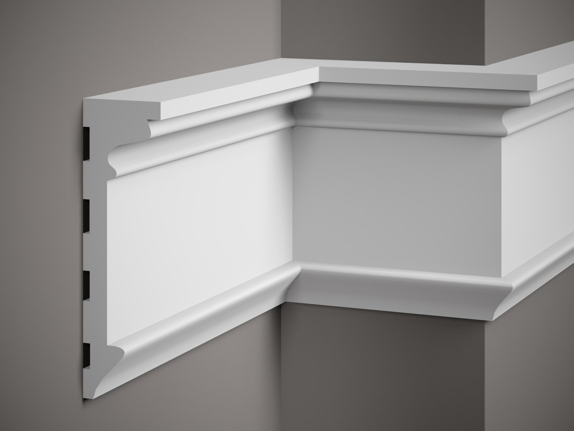 Moulure murale décorative en polyuréthane — 200 × 66 × 220 mm (réf. ARK-MOU172)
