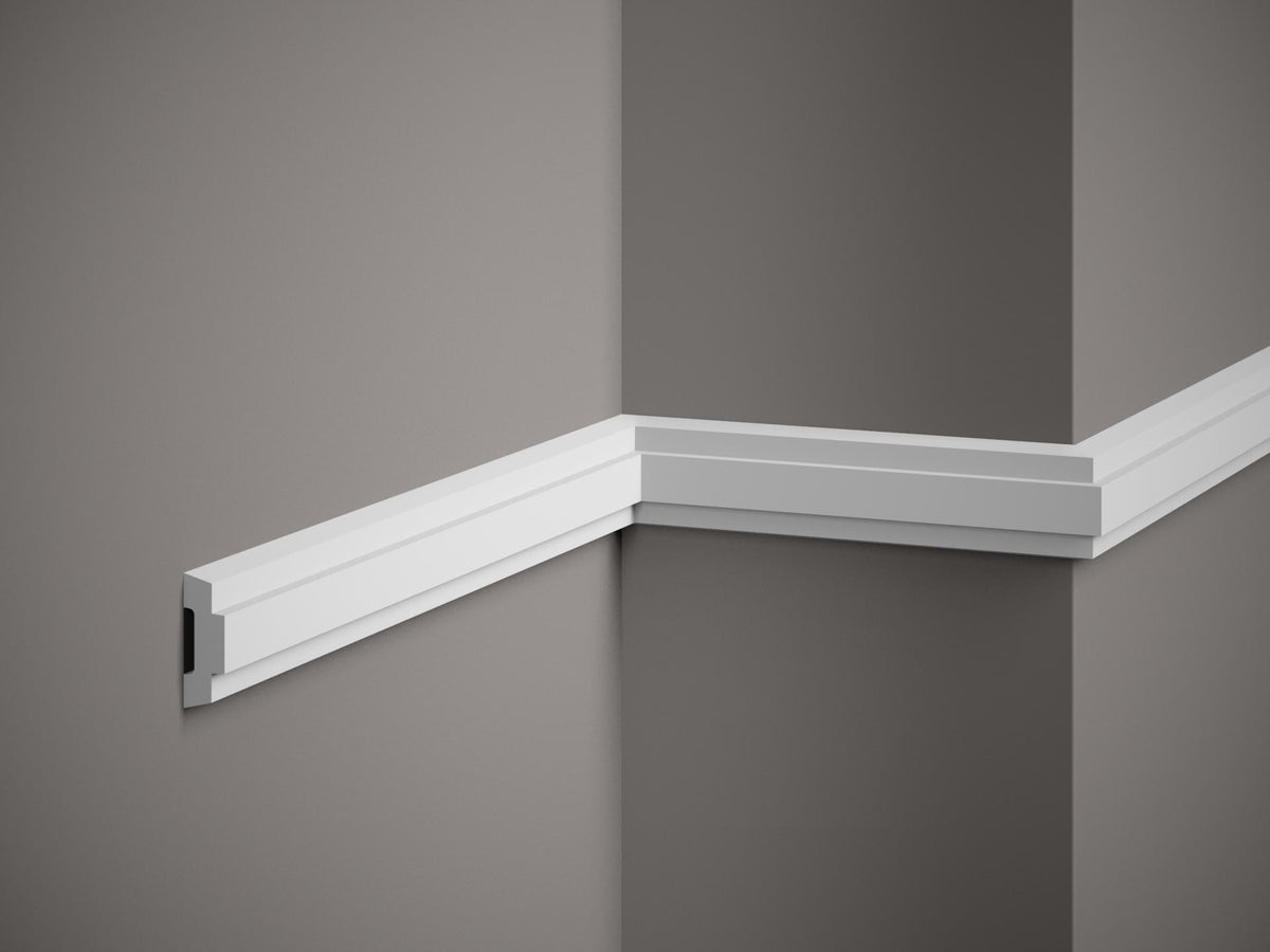 Moulure murale décorative en polyuréthane — 200 × 15 × 45 mm (réf. ARK-MOU123)