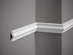 Moulure murale décorative en polyuréthane — 200 × 21 × 65 mm (réf. ARK-MOU140)