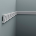 Moulure murale décorative en polyuréthane — 200 × 12 × 40 mm (réf. ARK-MOU018)