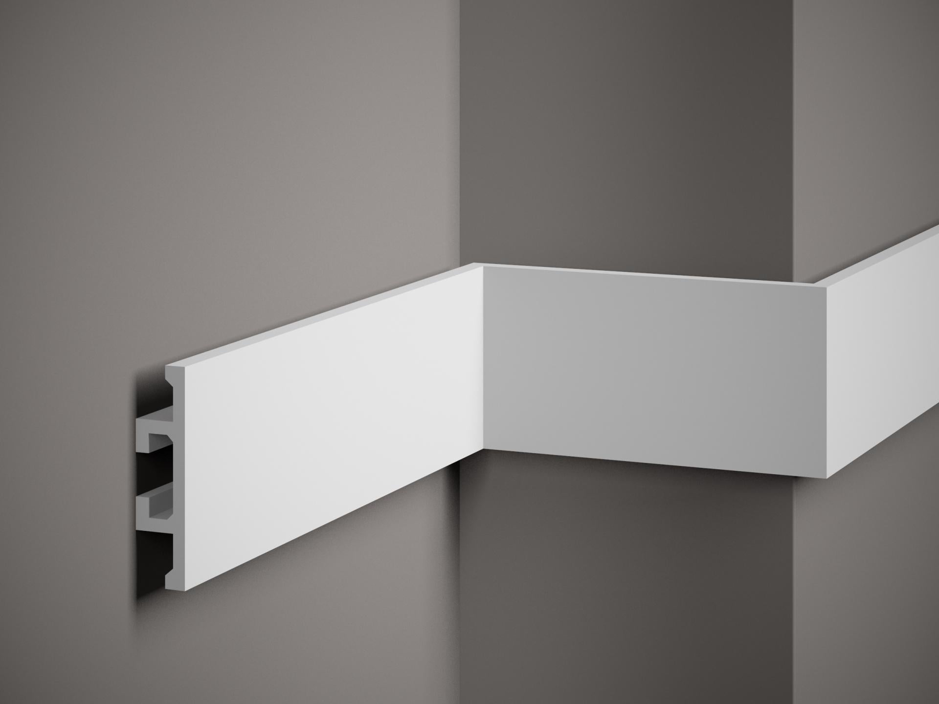 Moulure murale décorative en polyuréthane — 200 × 25 × 100 mm (réf. ARK-MOU170)