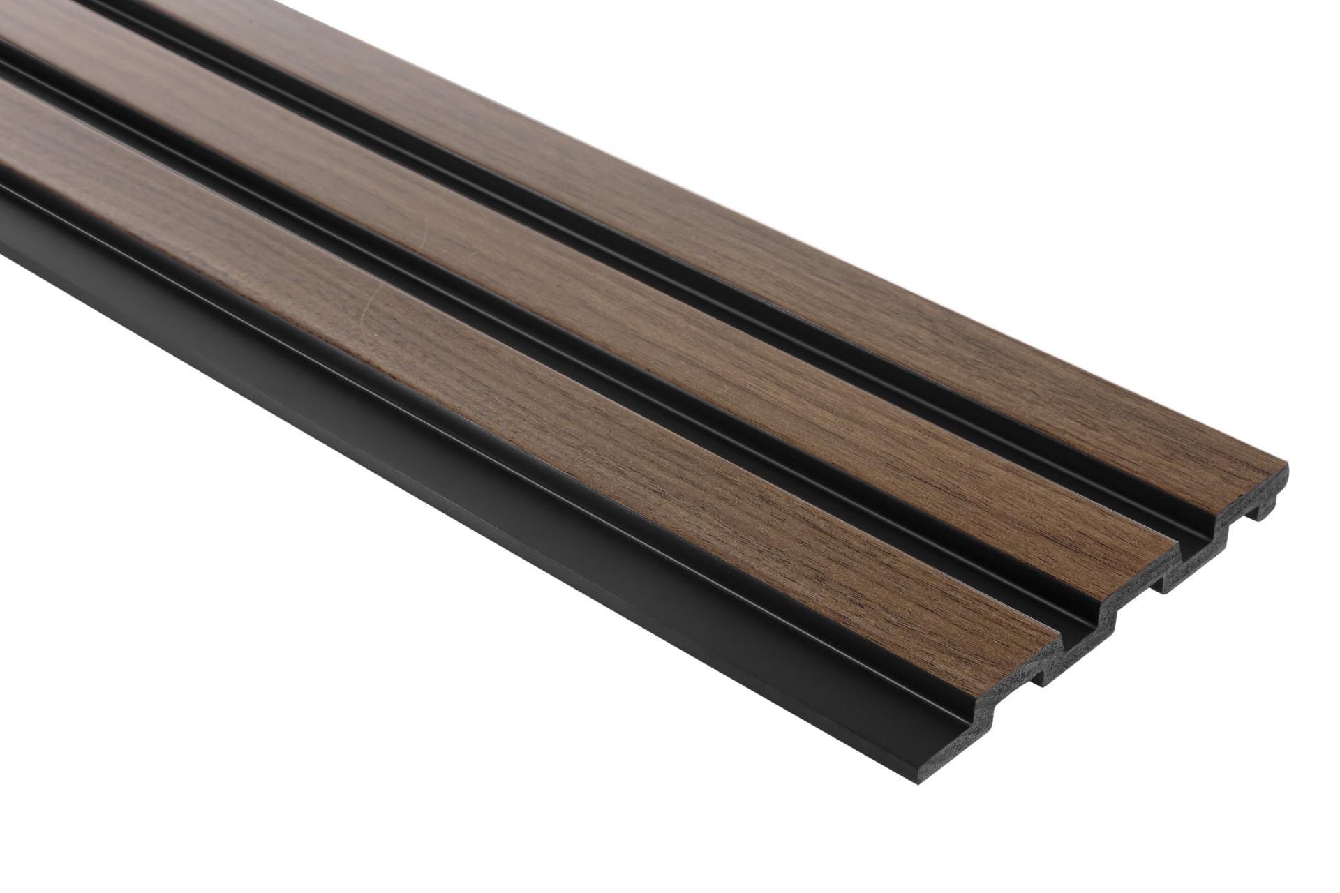Panneau acoustique tasseaux bois Medium — chêne foncé 2700 mm (réf. ARK-PAN058)