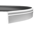 Plinthe décorative en polyuréthane flexible — hauteur 110 mm (réf. ARK-PLI058)