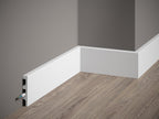 Plinthe décorative en polyuréthane — hauteur 80 mm (réf. ARK-PLI009)