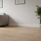 Plinthe MDF 80 mm blanche laquée – modèle 8/4 (80 x 16 x 2000 mm)