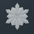 Rosace de plafond décorative en polyuréthane — Ø 380 mm (réf. ARK-ROS011)